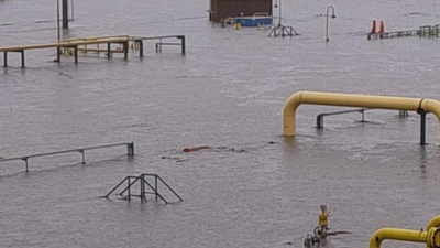 Las inundaciones en Bahía Banca afectaron el gasoducto de Vaca Muerta