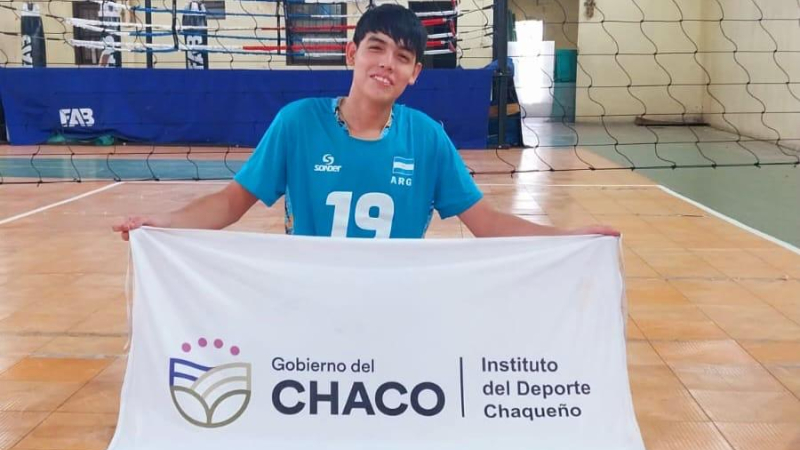 Atleta chaqueño fue convocado al seleccionado juvenil de vóley sentado