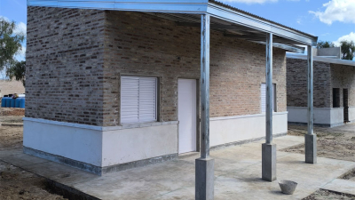 Avance en la construcción de viviendas en El Sauzalito