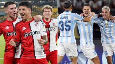 Sortearon los octavos de final: River jugará contra Libertad y Racing enfrentará a Peñarol