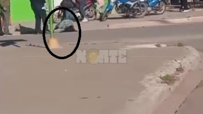Brutal ataque: le clavó una púa "tumbera" en la cabeza
