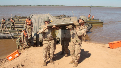 El Ejército Argentino prepara su principal ejercicio táctico en la zona de la Isla del Cerrito