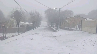 La Tormenta de Santa Rosa llevó nieve a casi toda la provincia