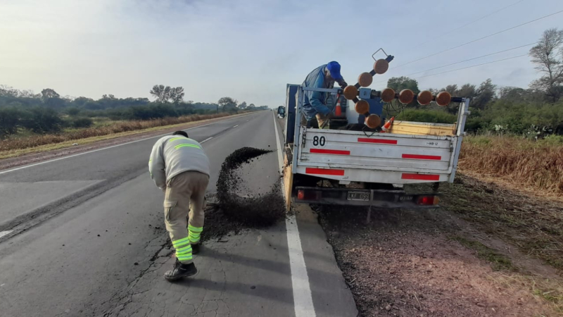 El gobierno asegura que se realiza mantenimiento en las rutas nacionales del Chaco