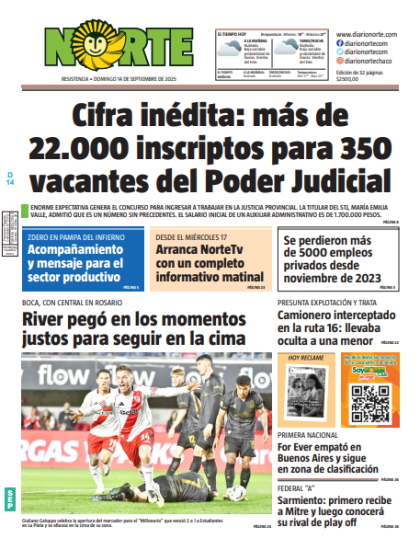 Edición del 14/09/2025