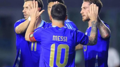 La "Scaloneta" paseó su fútbol por Miami y goleó a Puerto Rico