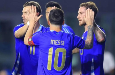 La "Scaloneta" paseó su fútbol por Miami y goleó a Puerto Rico