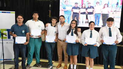 Estudiantes de Educación Técnica Profesional fueron reconocidos por la cartera educativa provincial