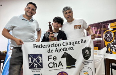 Manzone, Zalazar, Mora Acosta y Gnus, los campeones del ajedrez chaqueño
