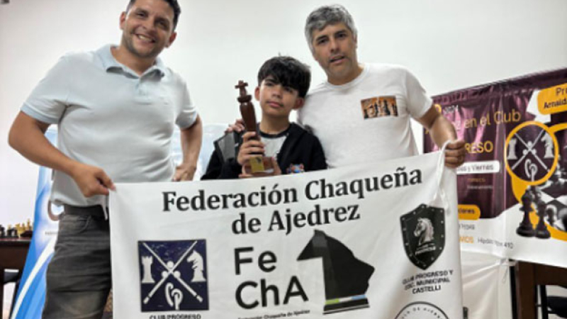 Manzone, Zalazar, Mora Acosta y Gnus, los campeones del ajedrez chaqueño