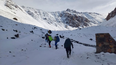 Hallaron con vida a los cinco andinistas que estaban perdidos en Cerro Punta Negra