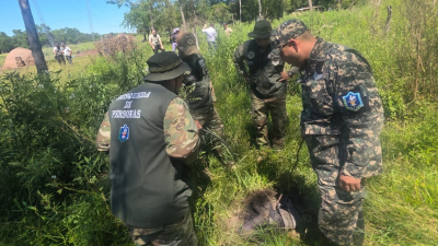 Hallan prenda de vestir de Nelson Gusak durante un rastrillaje en Campo Rossi