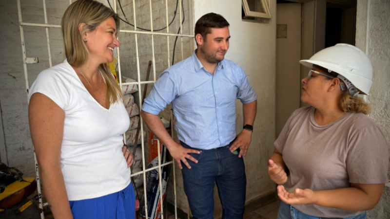 Avanza la refacción del centro de salud en Villa Río Negro