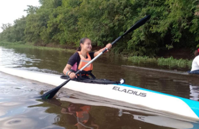 Paula Flores, la joven promesa del canotaje chaqueño que se hace lugar