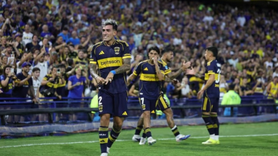 Un cabezazo de Di Lollo le dio a Boca la tranquilidad de comenzar ganando