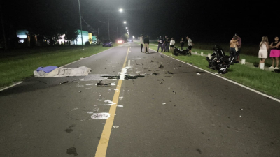 Tragedia en la madrugada: dos adolescentes murieron en un choque en el acceso a La Leonesa