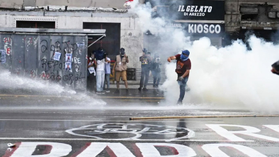 Hubo 11 detenidos tras enfrentamiento entre la Policía y manifestantes