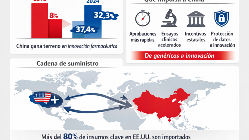 China avanza en la industria farmacéutica global 