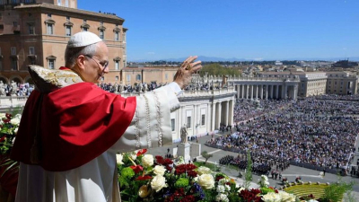 León XIV llamó a la esperanza al celebrar su primera Pascua como pontífice