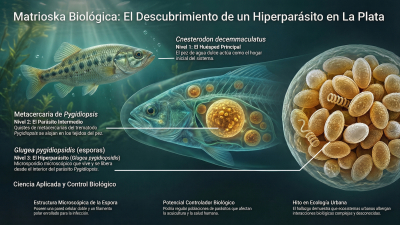 Hallazgo en aguas platenses: descubren nuevo parásito que vive dentro de otro