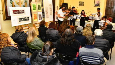 Muestra de grabado en el Museo "Juan Pablo Duffard"