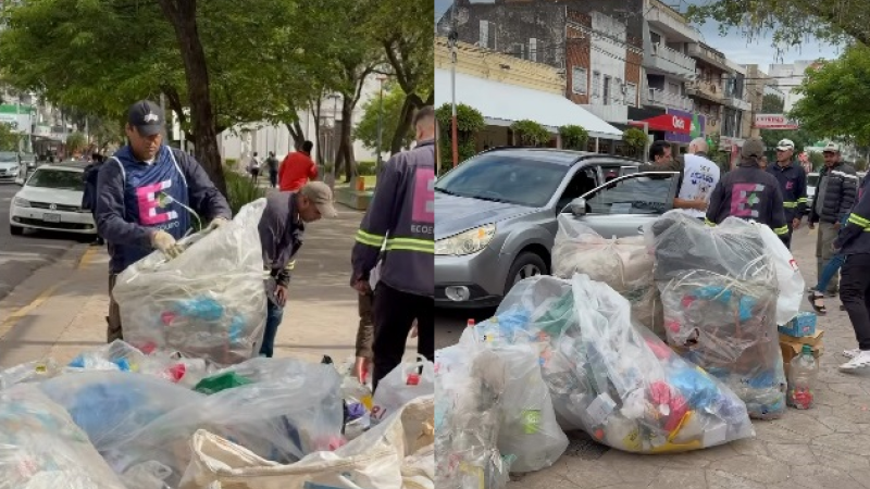 Nueva jornada ecológica en la plaza 12 de Octubre de Resistencia