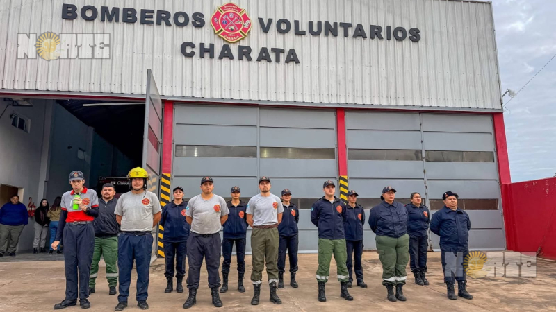 Con un cuartel modelo y un equipo que crece, los Bomberos Voluntarios de Charata celebraron su día