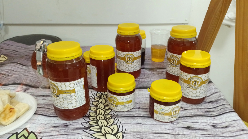 Feria de pequeños productores en la plaza 25 de Mayo