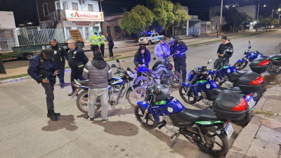 Controles preventivos: secuestraron 39 motos y detectaron 10 conductores alcoholizados