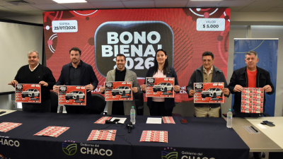 Presentaron el bono Bienal 2026 con un auto 0 km y cuatro motos entre otros premios