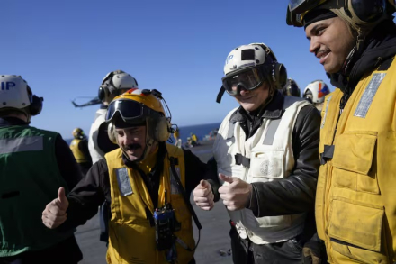 Liotti-Milei-USS Nimitz