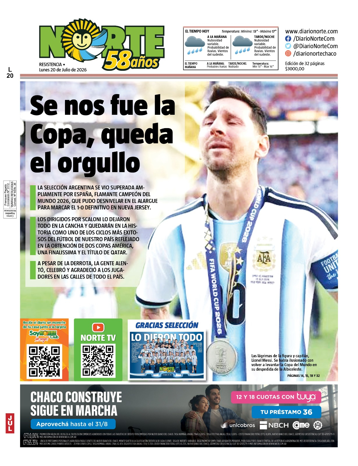 Edición del 20-07-2026