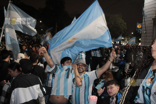 Argentina- España: los hinchas celebraron el subcampeonato 