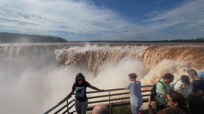 Reabrieron el circuito Garganta del Diablo tras descenso del caudal río Iguazú