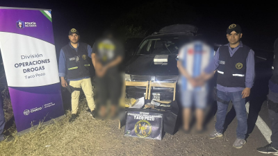 Ruta 16: viajaban con más de un kilo de marihuana y terminaron detenidos