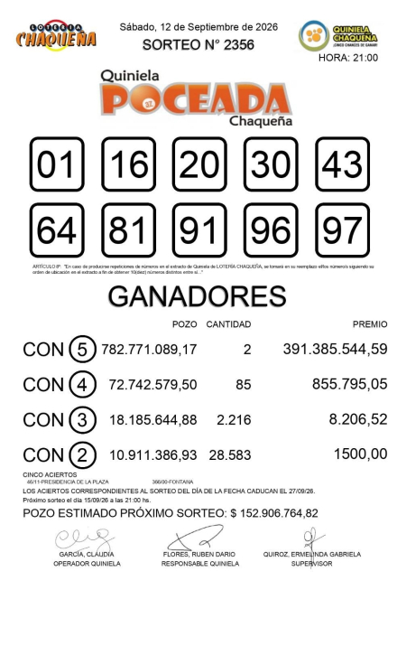 poceada sabado