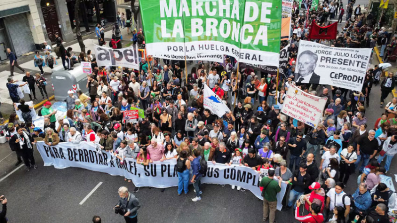 La izquierda marchó contra el gobierno de Milei y dejó un claro mensaje