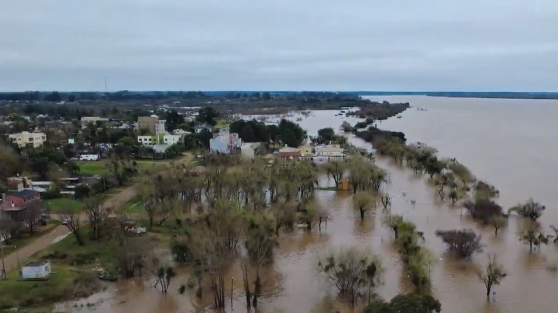 Preocupa la crecida río Uruguay y hay evacuaciones en Concordia