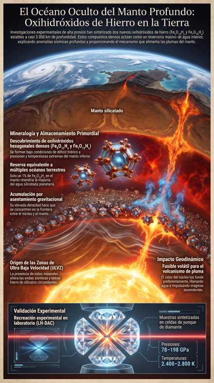 Los minerales que albergan el agua primordial
