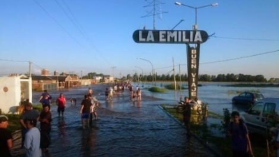 La Emilia, un pueblo de cinco mil habitantes que quedó  totalmente inundado
