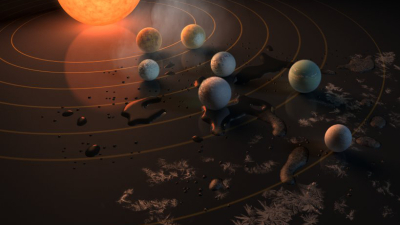 Científicos de la NASA hallan siete planetas que podrían albergar vida