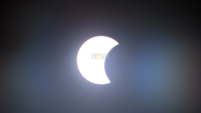 El eclipse de sol anular también se vio en Resistencia