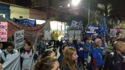 Reunión entre familiares de Mariela Fernández y el ministro Nievas
