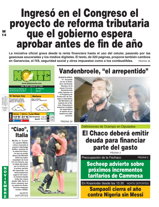 Edición del 14.11.17