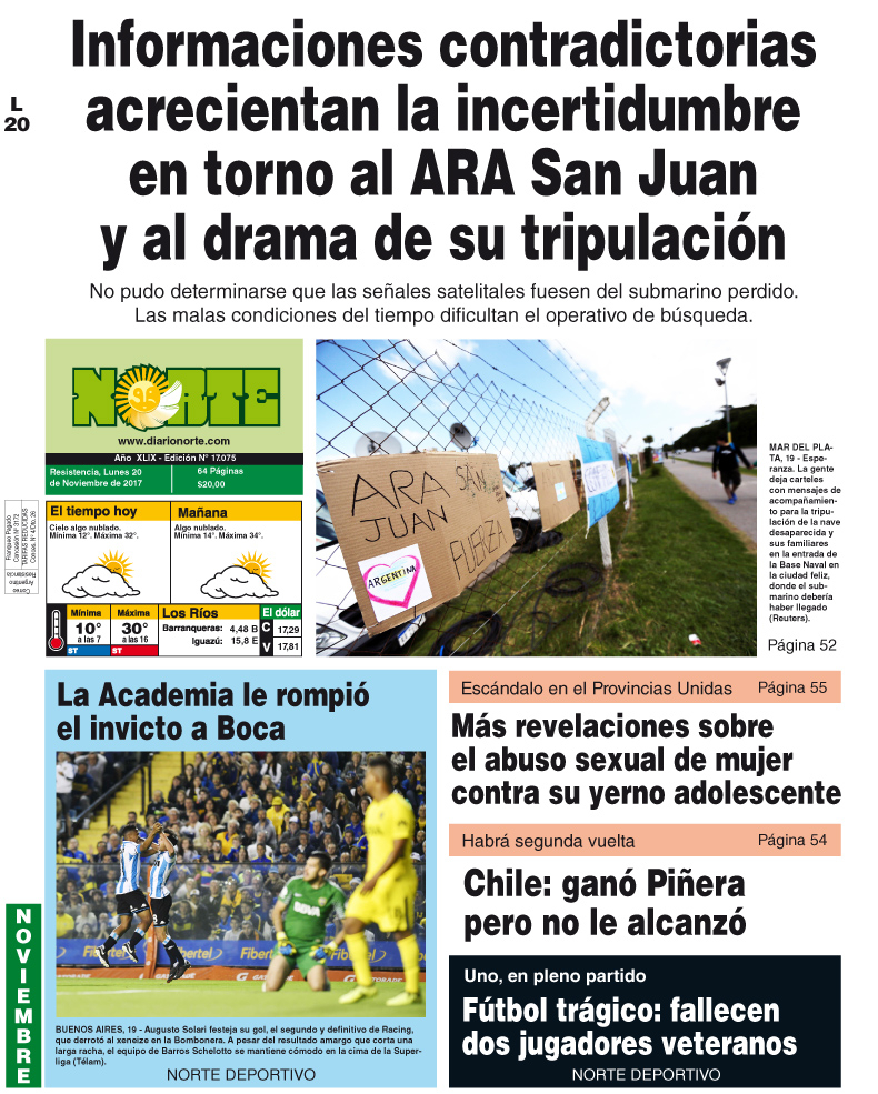 Edición del 20.11.17
