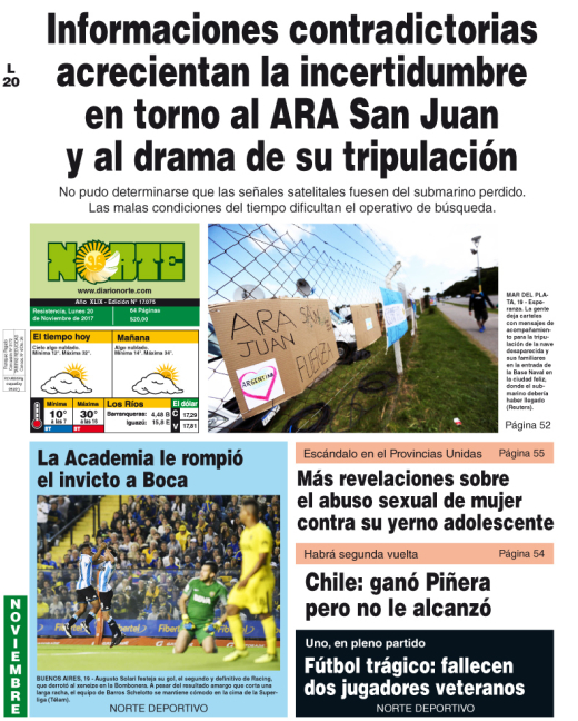 Edición del 20.11.17
