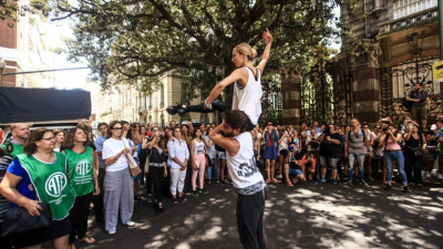 Actuaron frente al Ministerio de Cultura por el cierre Del Ballet Nacional