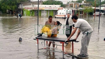 Histórica lluvia de 300 milímetros dejó a Sáenz Peña bajo el agua