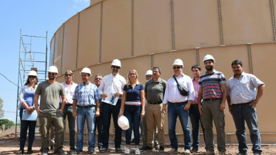 Avanza la obra del centro de distribución de agua potable en Charata