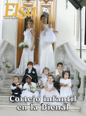Cortejo infantil en la Bienal